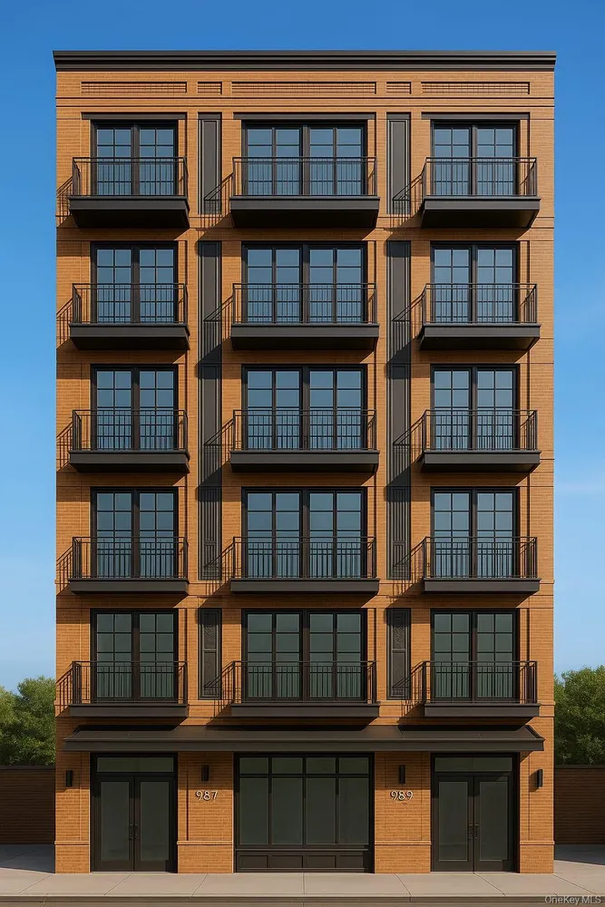 Potential development: 7-story residential building rendering for 987-989 Pacific Street